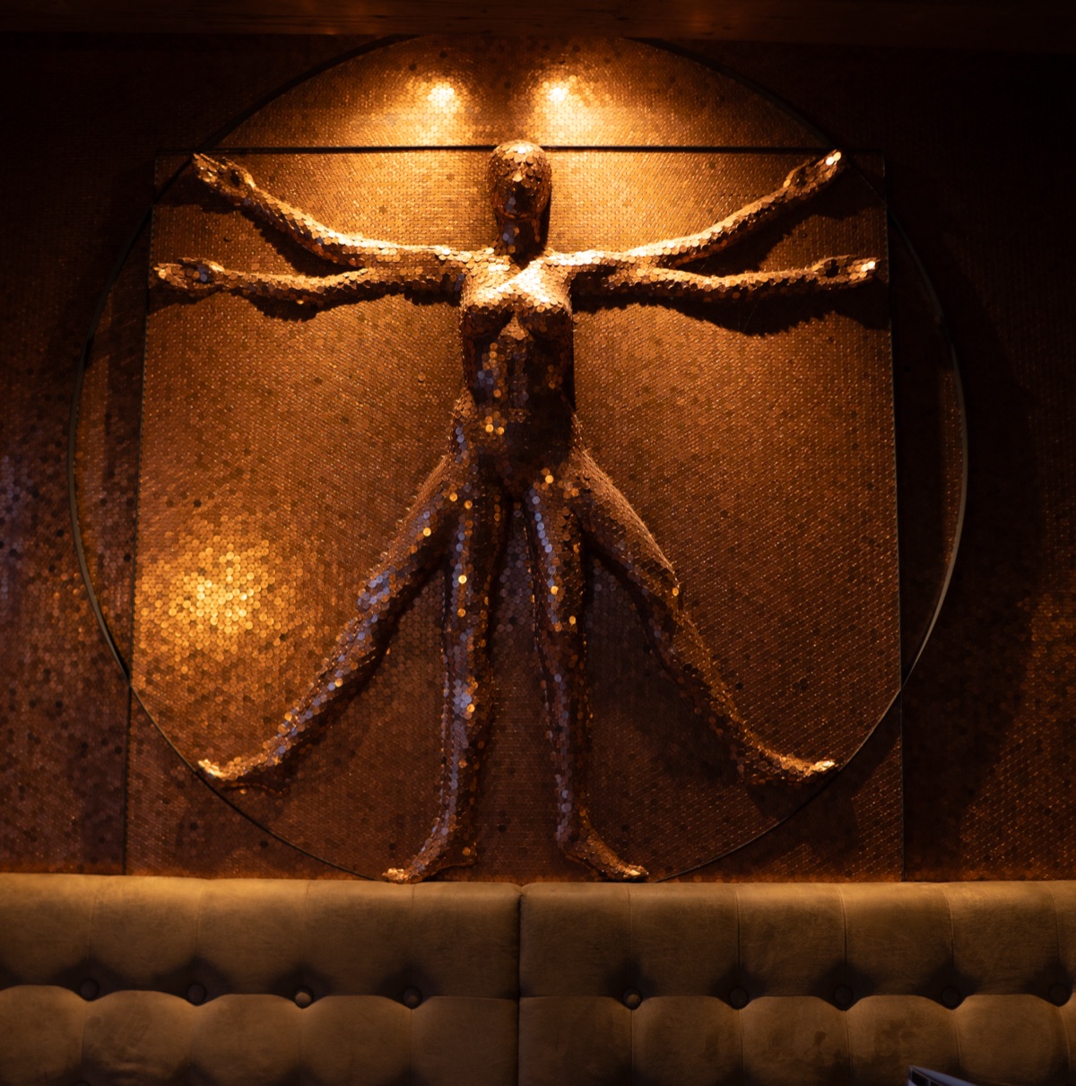 Kunstinstallation Münzrelief Da Sergio Norden – Werbetechnik Ostfriesland