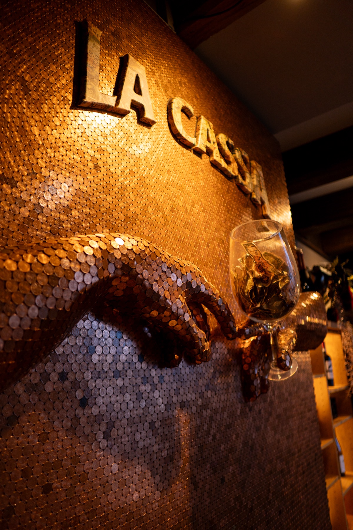 Münzkunstwerk Da Sergio Norden – individuelle Werbetechnik Emden